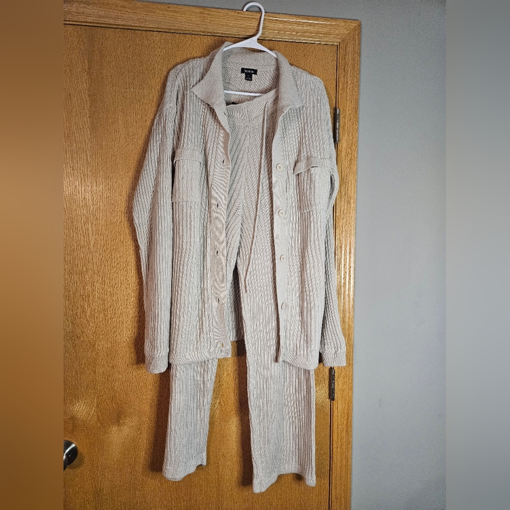 Boohoo XL Knit 2-Piece Oversized Sweater Set